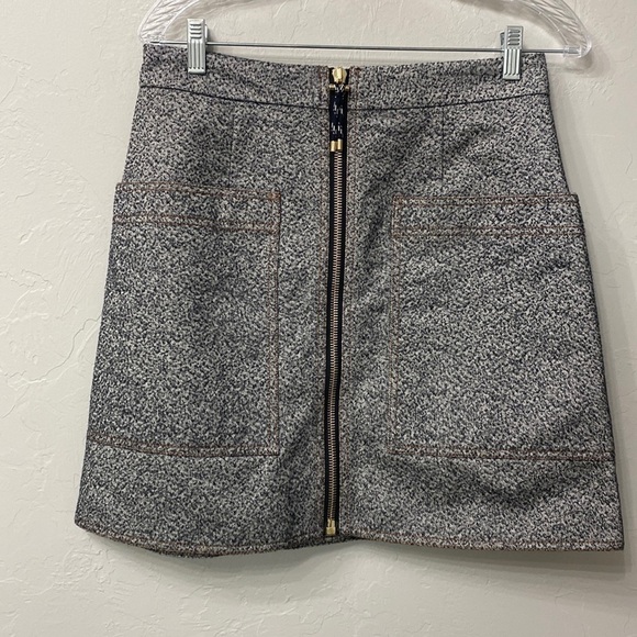 Acne Studois Prisca P work A line front zip skirt size 40 - Picture 1 of 8